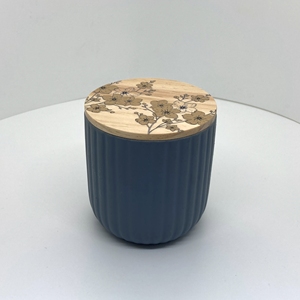 Bocaux en bois de pin, hêtre et noyer de forme ronde avec impression UV, couvercles en bois et joint en silicone hermétique, 100 ml, pour usage chimique - Product Image 6