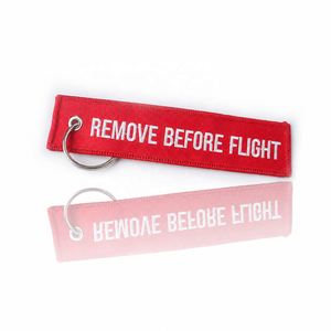 Porte-clés personnalisé avec broderie de nom et de logo, étiquettes brodées pour les vêtements de vol - Product Image 3