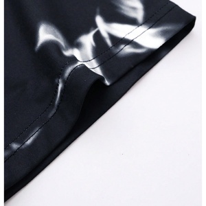 Camiseta de punto para hombre con estampado gráfico tie-dye, cuello redondo, manga corta, antiarrugas, transpirable, informal, para verano. - Product Image 3