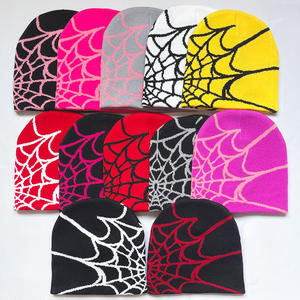 Nouvelle lettre Jacquard pull Beanie chapeau automne hiver Hip Hop Y2k <span class=keywords><strong>Bonnet</strong></span> extérieur chaud tricoté casquette froide - Product Image 6