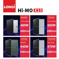 Panel Surya Longi Himo X10 Dengan Garansi 25 Tahun  640W 645W 650W 655W 660W 665W 670w