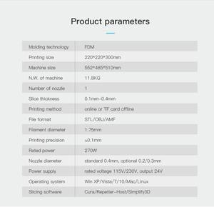 <span class=keywords><strong>Creality</strong></span> K1 SE Impresora 3D 220*220*250mm Volumen de construcción DIY REDAY para IMPRIMIR FUERA DE LA CAJA - Product Image 6