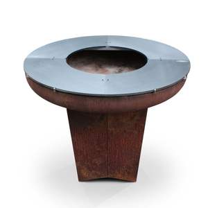 <span class=keywords><strong>Brasero</strong></span> d'Extérieur en Acier Corten, Foyer Bois et Charbon, Barbecue - Product Image 4
