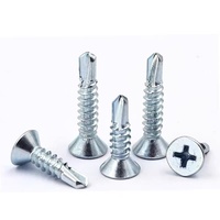 Vis autoperceuses en acier au carbone galvanisé, tête fraisée cruciforme, vis autotaraudeuses à queue de cygne, jeu métrique M4.2M4.8M5.5