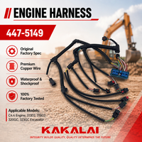 Faisceau de câblage d'excavatrice KAKALAI 447-5149, faisceau de câblage moteur pour excavatrice CAT C4.4 320GC 320D2GC 318D2