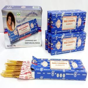 Satya Nag Champa Masala Bâtons d'encens roulés à la main Paquet de 100 grammes Fournisseur en gros de l'Inde Bâtons d'encens Satya Nagchampa - Product Image 1