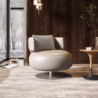 Canapé simple moderne de luxe Fauteuil de salon créatif rotatif pour salle à manger Salon Chambre à coucher Balcon Fauteuil de détente Design