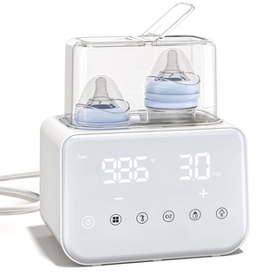 Calentador de Leche para Bebés Inteligente de Doble Biberón con Temperatura Constante, Pantalla Táctil, Calentador de Leche 2 en 1 y Esterilizador de Biberones - Product Image 1