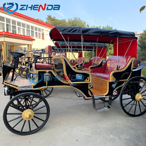 Charrette de mariage électrique de style européen sans chevaux, chariot de tourisme à 6 places avec pneus en caoutchouc massif à vendre - Product Image 4