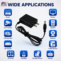 Adaptateur secteur AC-DC 12W personnalisable, prise murale US 12V 1A 24V 0.5A, directement de l'usine, pour éclairage LED et appareils électroménagers