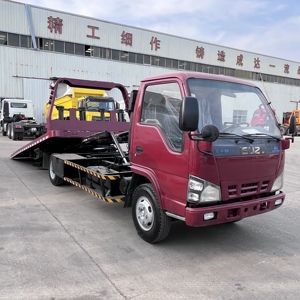 Venta de Fábrica: Camión de Rescate ISUZU Diésel Pequeño, Nuevo/Usado, Plataforma Plana 4X2, Transportador de Autos con Grúa de Remolque - Product Image 4
