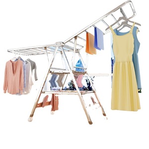 Séchoir à linge pliable et réglable avec cintres - Product Image 3
