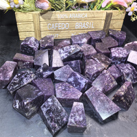 Cristaux naturels roulés en gros, pierres précieuses de Reiki, cristal de Lepidolite de forme libre pour la décoration intérieure