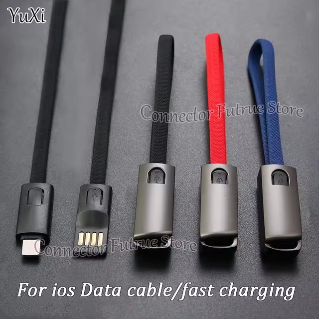 5A Fast Charging Lightning Data Cable For iPhone 7 8 X XR 11 12 13 Charger Keychain Cord Short Cabel 22Cm