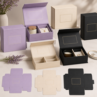 Boîte pliante élégante en carton rigide pour café, avec séparateur imprimé chaud, pour emballage de cadeaux et abonnements en sachets