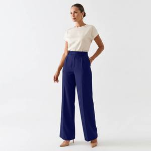 <span class=keywords><strong>Pantaloni</strong></span> da <span class=keywords><strong>Donna</strong></span> a Vita Alta Casual con Cerniera Lunga, Ideali per l'Estate, per il Lavoro e l'Ufficio, <span class=keywords><strong>Pantaloni</strong></span> Formali da <span class=keywords><strong>Donna</strong></span> - Product Image 3
