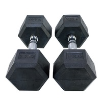 Fabricant britannique de Fitness poids gratuits en caoutchouc, vente en gros, 20Kg, haltères, entraînement, haltères, haltères hexagonaux