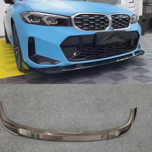 Nuovo Labbro Paraurti Anteriore in Fibra di Carbonio Stile 3D per BMW <span class=keywords><strong>Serie</strong></span> 3 G20 LCI 320i 325i 330i 2023+ con Scarico, Tessitura Twill 3k, Montaggio a Vite - Product Image 4