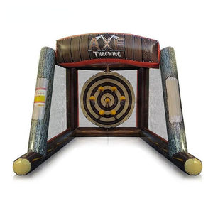 Petit jeu de fléchettes gonflable en PVC de 2,5 mH avec 10 haches, prix d'usine en Chine - Product Image 6