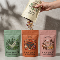 Sacs et boîtes holographiques UV en Mylar 3.5 personnalisés avec logo imprimé, en gros, en stock, sacs anti-odeur à fond plat pour l'emballage de snacks