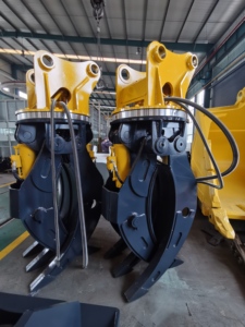 Monde Dubbele Cilinder Hydraulische Grijper Hydraulisch Hout Grijper Voor Graafmachine - Product Image 4