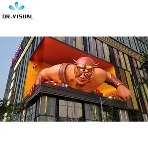 DR VISUAL mata telanjang 3D layar tampilan LED definisi tinggi P10 P8 P7.8 P6 aowe 3d besar mall iklan led layar luar ruangan