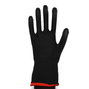 13 Gauge HPPE And Steel Wire Hand Protection Anti Cut Gloves PU Coated EN388 Cut E Work Safety Gloves