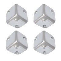 Petit protecteur d'angle carré classique chromé de 17 mm pour boîte à outils FS3026
