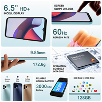 Teléfono Inteligente E60 4G con Pantalla LCD HD de 6.5 Pulgadas, Sistema Operativo Android 15, Venta al por Mayor, Logotipo Personalizado, Celulares Personalizados