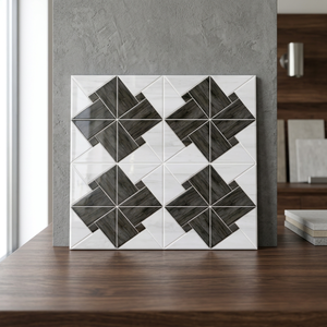Azulejos de Cerámica Coloridos en 3D de 300x300 mm, Mate, Antideslizantes, Diseño Punch Art, Acabado Glaseado, Decoración de Interiores - Product Image 2