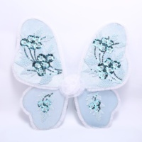Ailes de fée scintillantes de couleur violette pour enfants Ailes de papillon scintillantes pour tout-petits et filles Ailes de princesse en dentelle scintillante
