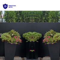 Jardinière de jardin en aluminium légère, écologique, personnalisable, à faire soi-même, avec roulettes, pour la décoration extérieure de la maison