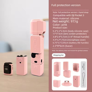 Custodia in silicone antiurto e anti-caduta per tutto il corpo, accessori protettivi per lenti e schermo, compatibile con DJI Pocket 3 - Product Image 3