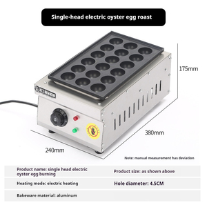 Hoge Kwaliteit 220V Elektrische Takoyaki Grill Cooker Maker Commerciële Japanse Takoyaki Oester Ei Verbranding Snack <span class=keywords><strong>Machine</strong></span> - Product Image 6