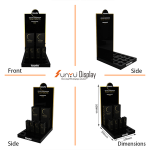 批发定制亚克力化妆品展示架可拆卸背景化妆品护肤品展示架适用于化妆品商场 - Product Image 4