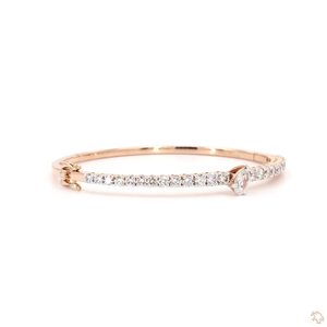 Elegante Brazalete de Diamantes Dorado para Mujer, Clásico, Brillante, Ligero, Cómodo y Estilizado para Uso Diario - Product Image 1