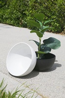 Pot de plante suspendu durable en plastique recyclé écologique Pots de fleurs décoratifs en plastique de jardin de 12 pouces panier suspendu