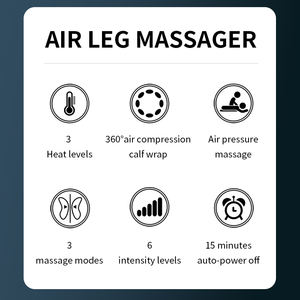OEM ODM Sistema de terapia de presión de relajación máquina de recuperación botas pie pantorrilla compresión de aire masajeador de piernas - Product Image 5