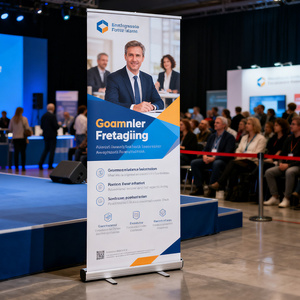 In ấn đầy đủ kéo lên biểu ngữ quảng cáo hiển thị đứng 85*200cm nhôm cuộn lên hiển thị đứng có thể thu vào biểu ngữ rollup - Product Image 6