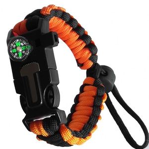 5 in 1 Outdoor Survival Bracelet with Embedded Compass and <b>Fire</b> <b>Starter</b> Customized OBM/ODM/OEM - Product Image 3