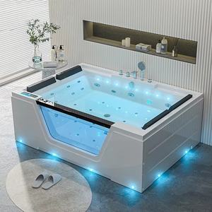 Baignoire de Massage Rectangulaire en Acrylique de 1,7 m avec Balnéo et Bulles d'Air pour Salle de Bain à Prix Compétitif - Product Image 4