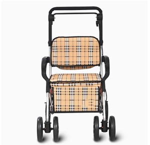 Chariot d'épicerie <span class=keywords><strong>pliable</strong></span> en alliage d'aluminium <span class=keywords><strong>ultra</strong></span>-léger marcheur et déambulateur pour personnes âgées - Product Image 1