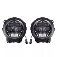 HYNBYZJ Phares LED 9 pouces 24V 10000 Lumens 50W Faisceau Haut/Bas Plug & Play avec DRL pour Wrangler JL Gladiator JT 2018-2024 Nouveaux