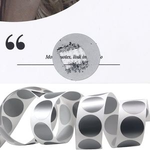 ملصقات دائرية قابلة للخدش 25 ملم، 300/500 قطعة، ملصقات ذاتية اللصق قابلة للتقشير، ملصقات دائرية للهدايا وألعاب الحفلات - Product Image 5