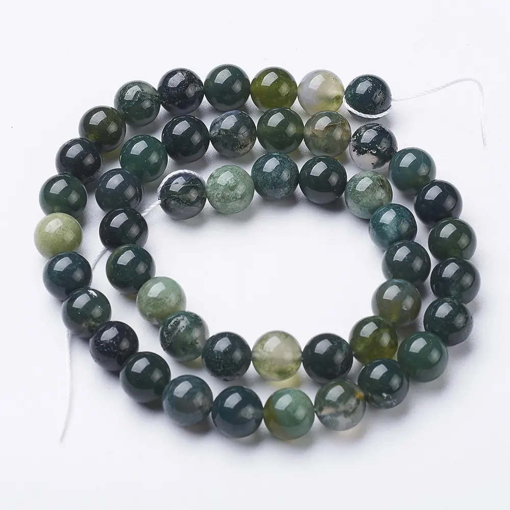 Pandahall 4Mm 6Mm 8Mm 15 ~ 16 Inch Natuurlijke Ronde Obsidiaan Kwarts Jade Howlite Jasper Agaat Steen Kralen