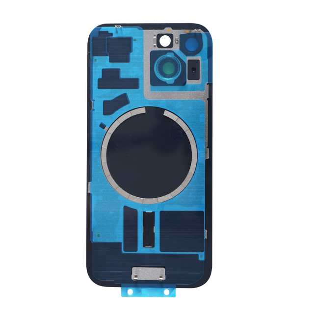 Replacement Battery Cover with Back Panel Frame Back Glass for iPhone 15 Plus 15Plus Magnetic PC Material Big Hole Type Design