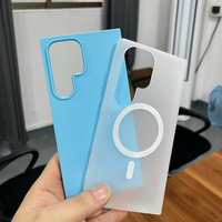 Coque de protection givrée en cristal 2-en-1 avec support magnétique antichoc personnalisable pour iPhone 15