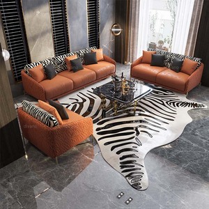 Juego de Muebles de Sala de Estar de Cuero de Diseño Premium, Muebles de Lujo Genuinos, Artesanía Italiana, Sofás Modernos para el Hogar RC-SF-03-CLIFTON S - Product Image 4