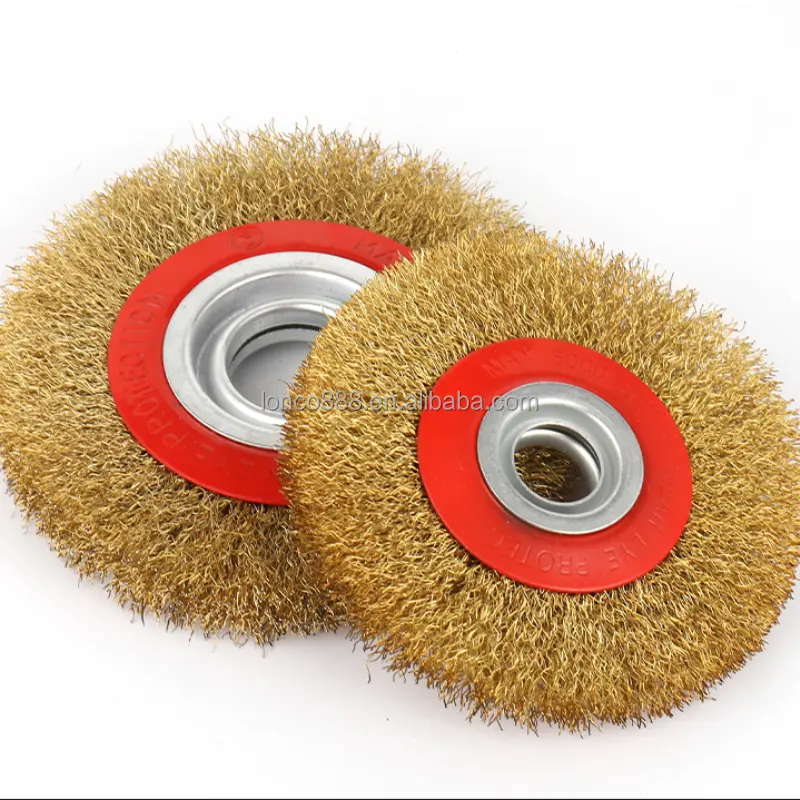 8 inch brush type circular abrasive wire drawing steel wire wheels brushes polishing wheel