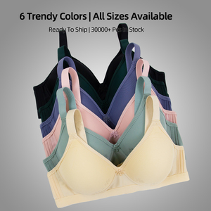 Reggiseno SCALEN senza cuciture con 6 colori, coppe sottili e traspiranti, 3 ganci e schiena a U, ideale per l'uso quotidiano - Product Image 5